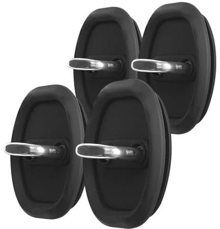 WEKADRIN 4pcs Universal Silicone Car Door Lock Latches Protective Covers Noise Reduction and Rust Prevention Vehicle Door Lock Guard Stoppers