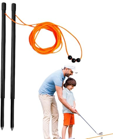 Xistuoz Bâton d'alignement de golf | Aide au lancer portable léger | Équipement de fan de sport pour entraînement extérieur dans le jardin vert à la maison