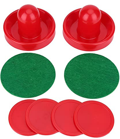 Zerodis Air Hockey Pushers, 2pcs Air Hockey Pushers Ball Table Mallet mit 4 PCs 2 PCs, Tischspielzubehör, aus Kunststoff für Standard -Eishockeytische und (Große Größe 96 mm)