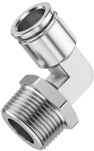 304 Stainless BSP/NPT Air Fittings 1/8-3/4, conector de boquilla de codo de liberación rápida (PL BSPT, 4-02 (4 mm-1 l4))