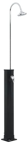 Tomostar Douche Solaire, Douche de Jardin Extérieur Solaire Noir 214 cm 20 L