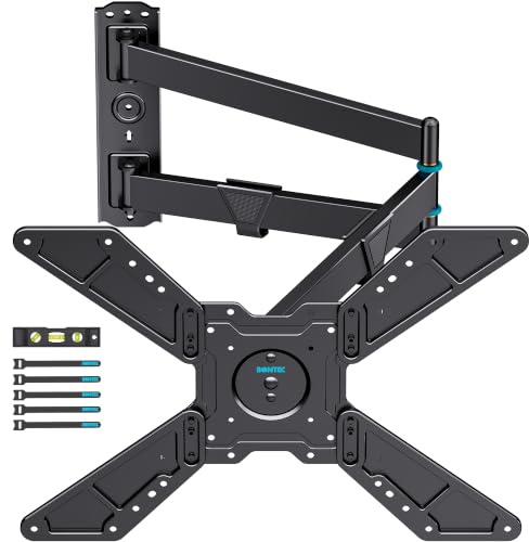 BONTEC Support Mural TV Articulé, 32-75 Pouces, Extension 838 mm