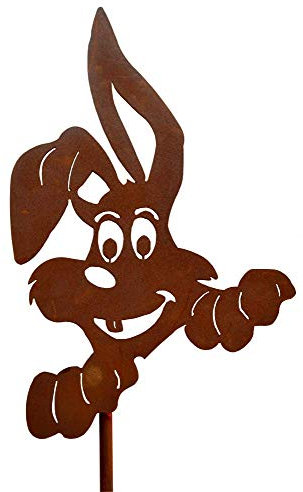 Ferrum Hase Ostern Osterhase Metall Edelrost Rost Rostfigur Deko Dekoration Deko-Idee Osterdeko Dekohase Dekotier Rostdeko Gartendeko Geschenk-Idee Ostergeschenk Geschenk