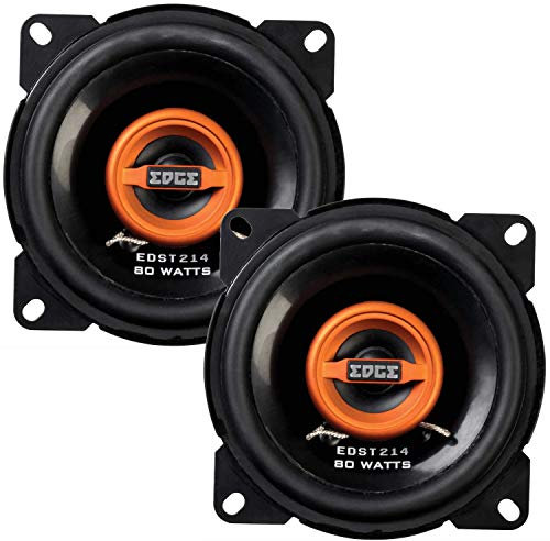 EDGE Audio EDST214-E6 4” Co-axial speaker - 40/80 W (RMS/MAX), Black