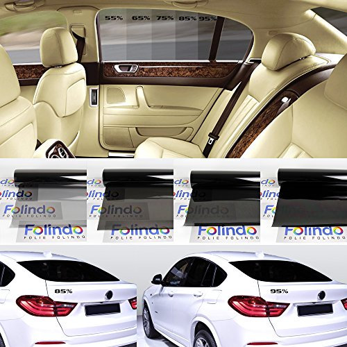 Solar Screen 9€/m² Profi Auto Tönungsfolie Tief Schwarz 95% Scheibenfolie 76cm Breite Black Plus 95c Scheibentönungs-Folie Ink ABG