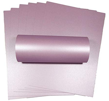 Syntego 10 Blatt, blasslila, Perlglanz, doppelseitig, A4, dekorative Karte, 300 g/m²