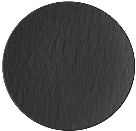 Villeroy & Boch Manufacture Rock Lot de 6 assiettes à pain en porcelaine de qualité supérieure Gris 16 cm