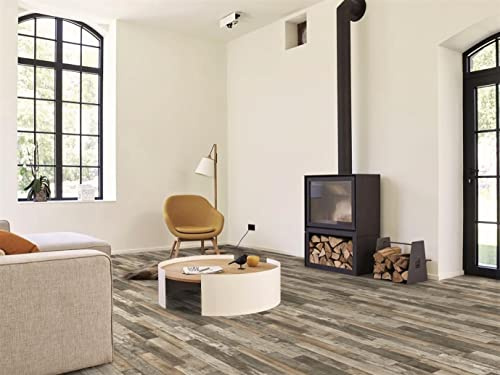 PVC Bodenbelag Vinylboden in markantem Holz-Design, Zuschnitt (2m breit / 1,5m lang)