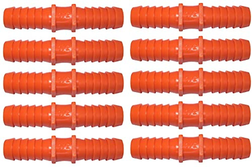 AERZETIX - Juego de 10 Racores de Reparación Acanalado 1/2'' x 1/2'' - Empalme de Reparación Manguitos para Manguera de Jardín - en Plástico - Conector Tipo Púas - 13mmv