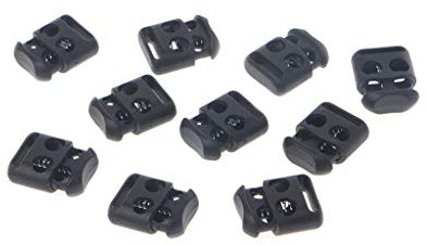 Mauqfra 10Pcs No Tie Elastic Shoelaces for Sneakers Non-Slip Shoelace Buckle Clip Stopper Rope Clip Clamp Cord Cable Shoe Laces Lock