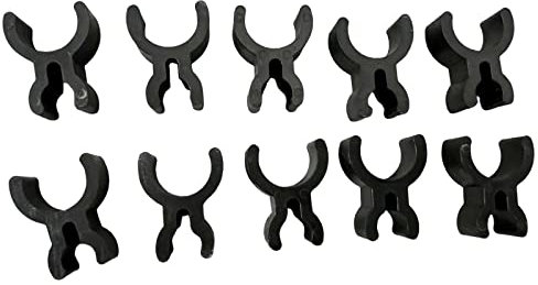 Perfeclan 10-teiliger Trompeten-Bleistift-Clip-Halter, kleines Instrumentenzubehör, Instrumenten-Bleistift-Halter, schwarzer Halter zum Musikmachen, Erstellen