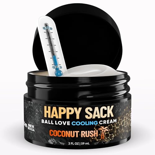 Derm Dude Happy Sack Nut Love Cooling Cream Deodorant for Men, Odour Control, Comfort Cream without Aluminium, Quick Absorption, Gifts for Husband, 1 Pack