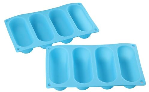 YYlingx Lot de 2 moules à chignon en silicone pour hot-dog, mini baguette, sandwich, pain, cuisson pour hot-dog, rouleaux faits maison
