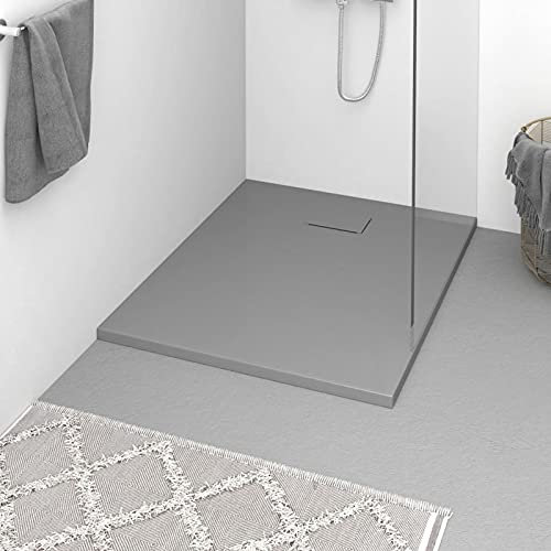 Camerina Piatto Doccia in SMC Grigio 100x80 cm,Piatto Doccia,Attrezzature per Bagni(SPU:148935)