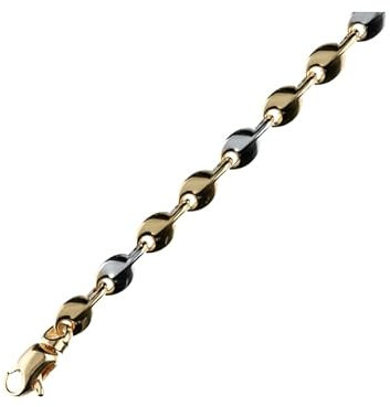Herren-Armband aus Gelbgold und Weißgold 191/8/102, Gold