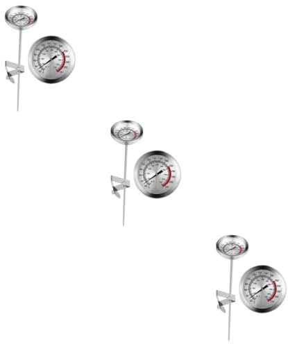 ABOOFAN Sondenthermometer 3 Stück Thermometer Grill Edelstahl Fleisch Fleischthermometer