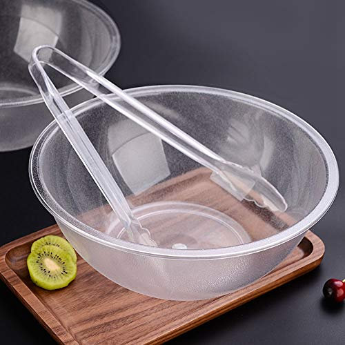 ZJchao Ciotola per Insalata Trasparente Piatto per Caramelle in Plastica Contenitori per Insalata Rotonda in Plastica per Snack Ciotole per Feste in Formati Assortiti Ciotola per Snack