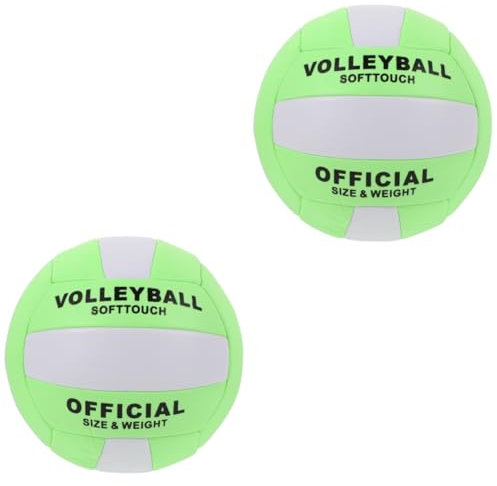 BESPORTBLE 2stücke Offizieller Soft Volleyball Für Training Und Wettkampf Indoor-Volleyball Mit Strapazierfähiger Konstruktion Und Lebendigen Farben Für Sichtbarkeit Und