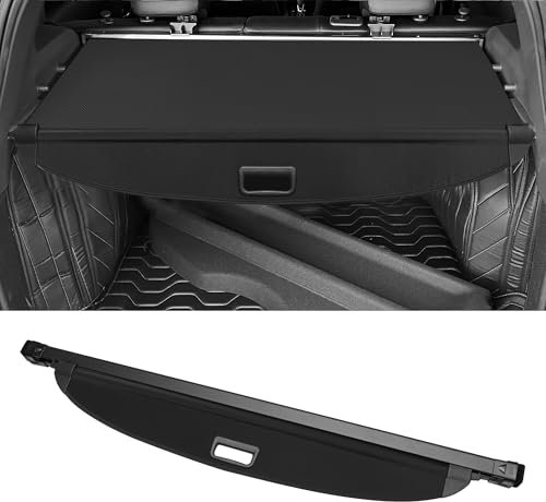 Motoforti Cache-Bagages Rétractable Pour Coffre De Voiture pour Kia Sportage 2023-2024 Étagère De Coffre Arrière Étagère De Bagages Écran De Sécurité Pare-Soleil, Toile, Noir Brillant