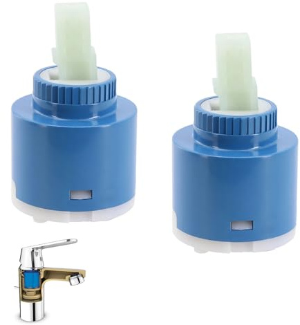 Keramikkartusche 35 mm, 2 Stück Mischbatterie, für Einhebelmischer Dusche, Küche, Bad, Bidet