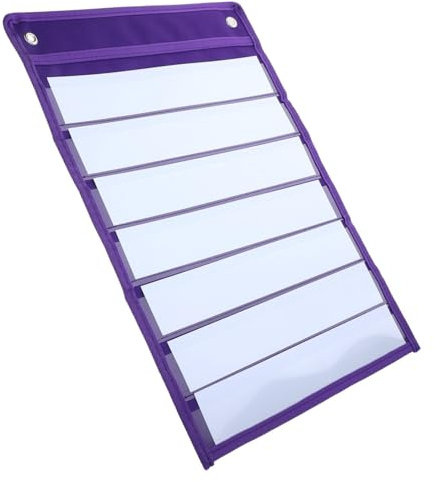 STOBOK Magnetischer Wandhalter Organizer Mit Hängefach Mehrfachtaschen Für Wochenplaner Stundenplan Und Notizen Platzsparend Strapazierfähig Für Klassenraum Und Büro