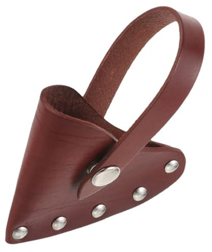 Gadpiparty Tree Cutting Ax Protective Cover Reusable Leather Head Sleeve for Camping Outdoor Case for Farm and Forest Use
