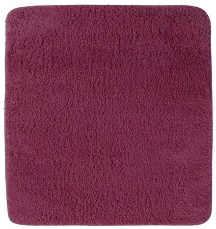 NYVI WC Vorleger NYVISpa Lasalle 50x50 cm Lila Ohne Ausschnitt - Badvorleger - rutschfest, Saugfähig, Schnell Trocknend, Fußbodenheizung geeignet, Oeko-TEX, Waschbar, Weich