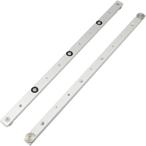 HONGDUI HD-TB01 Miter Bar Slider Aluminiumlegierung, Universal Gehrungsstange Tischkreissäge für T-Schiene, Tischbohrmaschine, Bandsäge, DIY (20.0, Milligramm)-2 Packs