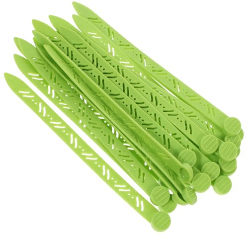 WEKADRIN 20pcs Green Hair Root Perm Bars and Hair Curling Rollers Heat Resistant Hairdressing Tools for Salon and Home Styling