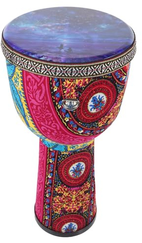 Kinder Djembe Trommel 8 Zoll Tragbare Handtrommel für Anfänger | Pvc Ausführung, Leichtes Format, Feine Verarbeitung, Geeignet für Kinder und Erwachsene