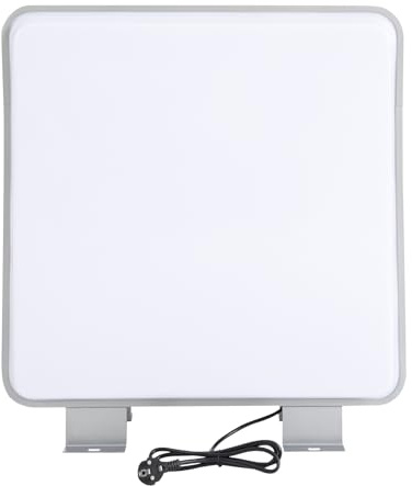 LKHDONG Scatola luminosa a LED, pubblicitaria, con targhetta pubblicitaria su entrambi i lati, con luce, scatola luminosa quadrata, per negozi, supermercati, caffetterie, 60 x 60 x 14 cm