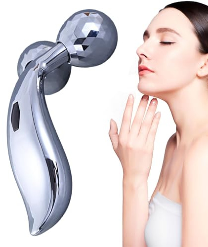 Gesichtsroller – 3D-Modellierung, leicht, tragbar, Massagegerät für Frauen | Gesichtsroller – für Körper, Spa, Zuhause, Reisen, Dusche, Yoga, Entspannung, Headspa Salon, Meditation, Aromatherapie