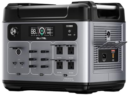 OUKITEL 3200W Generador Solar 4 Salidas de CA2048Wh 3200W (Pico 6400W) 4 Salidas de CA Generador Solar, APP, 16 Puertos, Power Station para Camping y Emergencia, P2001E Pro