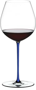 RIEDEL FATTO A MANO BY Pinot Noir - Dunkelblau - Einzelpackung, Weinglas, Kristallglas, Spülmaschinenfest - 4900/07D