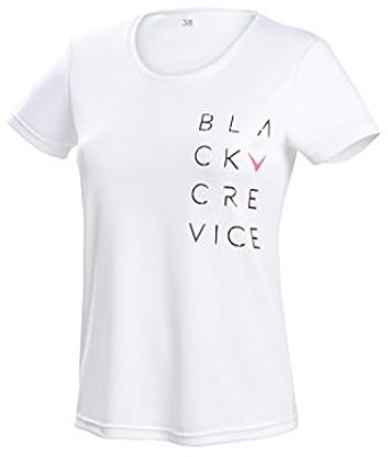Black Crevice T-Shirt Donna Funzionale I T-Shirt da Donna in Diversi Colori e Taglie I T-Shirt Sportiva da Donna Stampa Fantasia I Maglietta Traspirante Donna I T-Shirt in 100% Poliestere