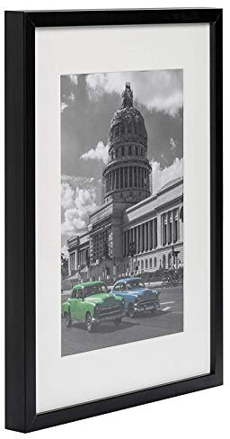 BD ART 30x40 cm Dokument, Zertifikat, MDF Bilderrahmen mit Passepartout 21x30 cm (A4), SCHWARZ