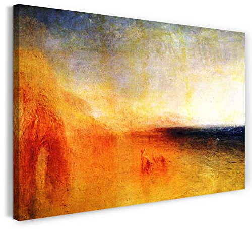 Leinwand (120x80cm): William Turner - Sonnenuntergang auf dem Meer