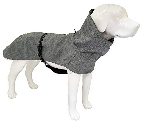 Croci Hiking Cappotto Per Cani, Impermeabile Per Cani, Cappotto Imbottito Invernale, Fodera In TermopileEverest Grey,Taglia 30 Cm - 182 g