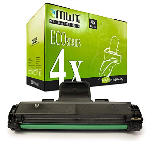 Mehrwegtoner 4X Toner kompatibel für Dell 1100 1110 ersetzt 593-10094 Schwarz mit ca. 3.000 Seiten
