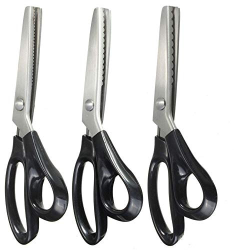 ZOYOSI - Forbici da cucito a zig zag da 3 mm, 5 mm, 7 mm, per lavori di cucito, lavori di tappezzeria, sarto