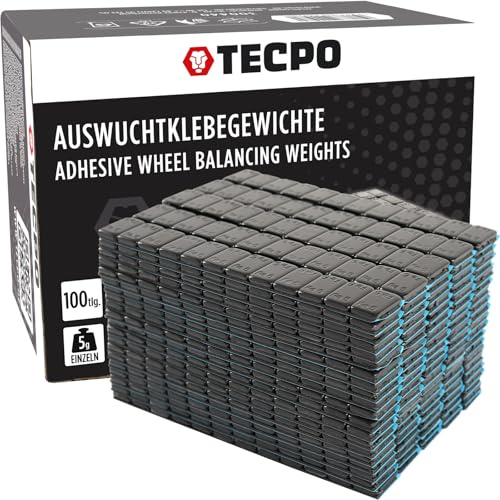 TECPO 1200x Auswucht Gewichte Alufelgen Motorräder Klebegewichte Kleberiegel Black 6 kg