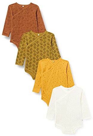 PIPPI Baby 4-pack Wickelbody småbarn underkläder set, glitter, 56, Glitter, 56