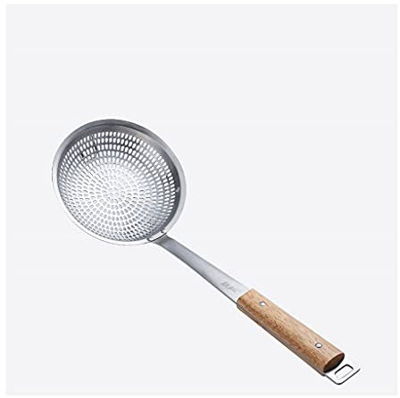 Espresso Spoons Kitchen Skimmer Spoon Stainless Steel Slotted Spoon Household Oil Filter Spoon Built-in Hanging Hole And Comfortable Handle Durable Filter Spoon for Draining and Frying Tea Spoons