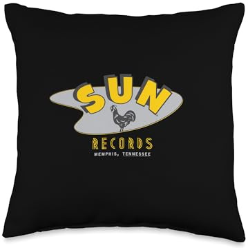 Sun Records Boomerang Throw Pillow