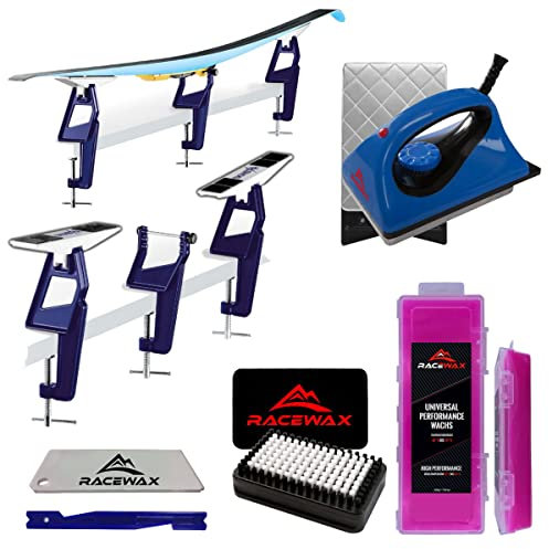 RaceWax Skiwax Set 6-teilig Profi LL Nordic Skispanner Wachsbügeleisen Wachs Wax