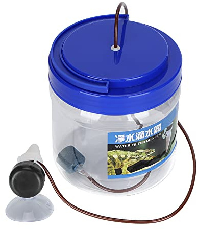 Gocciolatore per irrigazione rettili, 1300ml gocciolatore d'acqua, Rettili Goccia d'Acqua grilli vivono per Gechi Lucertole Camaleonti Umidificatore
