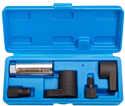 Coffret de 5 douilles pour capteur d'oxygène et sonde lambda, M18 x 1,5 et M12 x 1,25, 22 mm, Noir