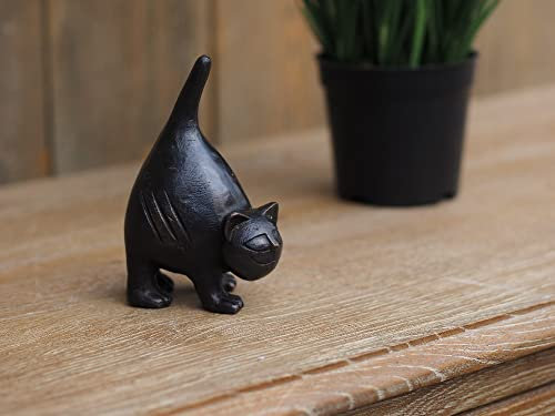Thermobrass Bronzefigur kleine Schwarze Katze