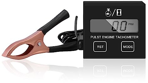 Nizirioo Digital varvtalsmätare induktiv motorhastighetsmätare vattentät med timräknare batteri utbytbar, varvtalsmätare för motorcykel gräsklippare