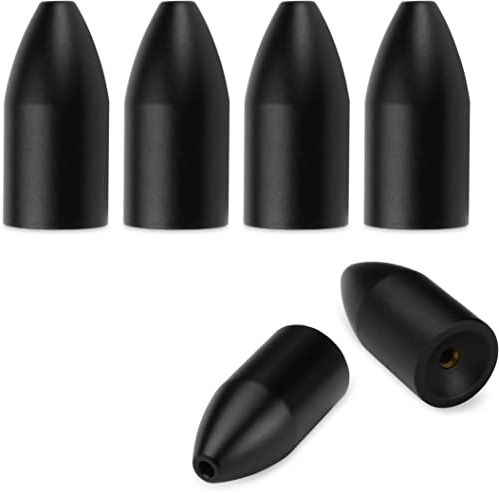 Storfisk fishing & more Set bleifreie Bullets für Carolina Rig aus schwarz lackiertem Messing, Gewichte:5.3 Gramm